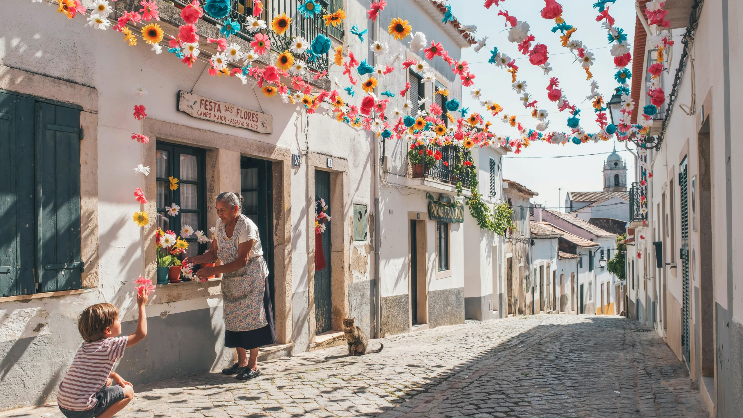 🇫🇷 Campo Maior : 4000 bénévoles fabriquent des fleurs en papier pour les Festas do Povo 🇬🇧 Campo Maior: 4,000 Volunteers Hand-Craft Paper Flowers for the Festas do Povo