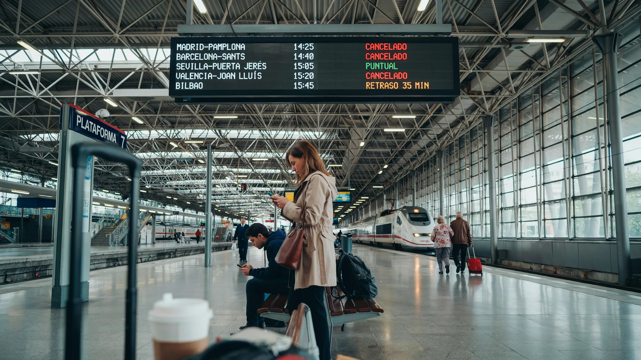 Grève nationale des trains en Espagne